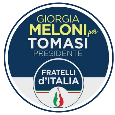 Fratelli d'Italia Tomasi Presidente Logo Fratelli d'Italia per Regionali Toscana 2025